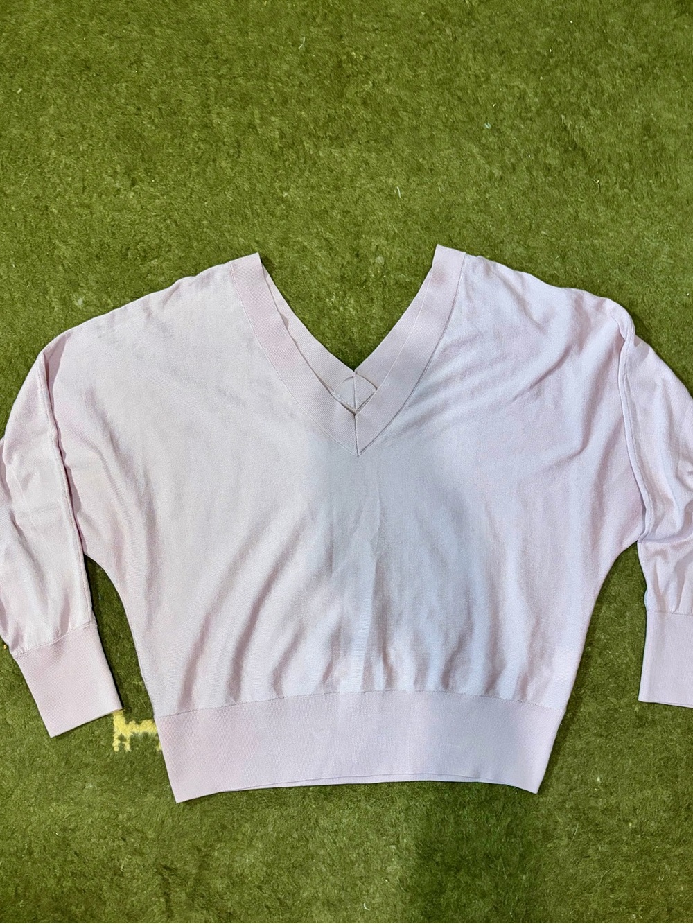 INC International Concepts Light Pink V-Neck Sweater